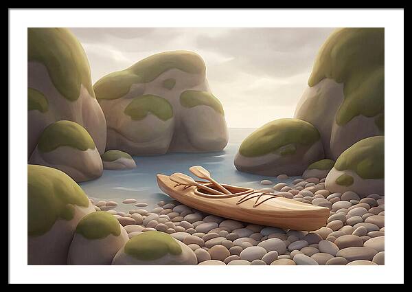 Sea Kayak On Pebble Beach