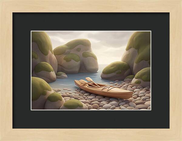 Sea Kayak On Pebble Beach