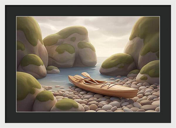 Sea Kayak On Pebble Beach