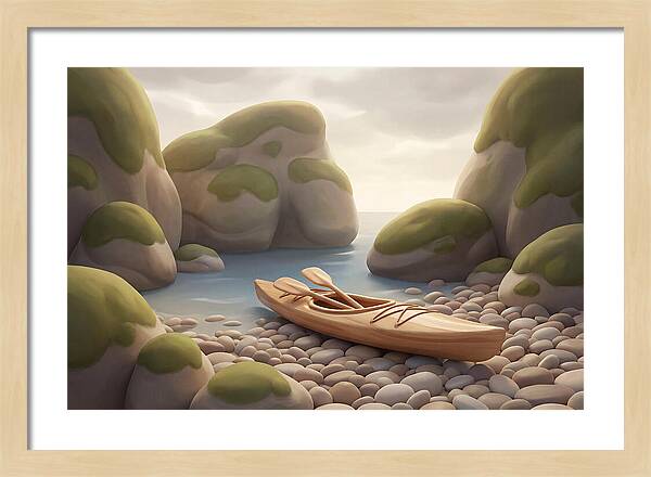 Sea Kayak On Pebble Beach