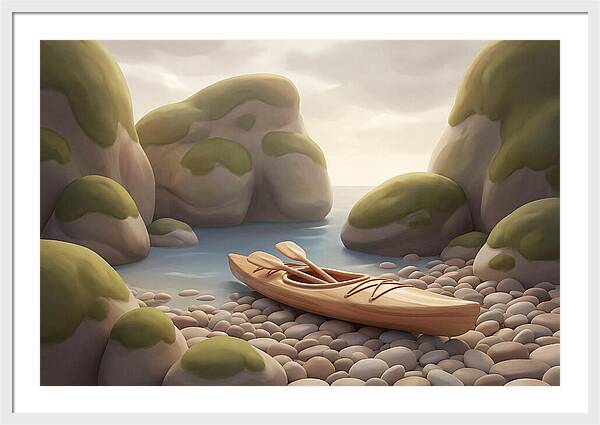 Sea Kayak On Pebble Beach