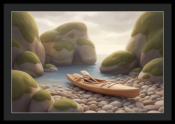 Sea Kayak On Pebble Beach