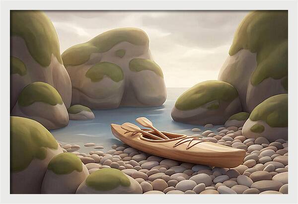 Sea Kayak On Pebble Beach