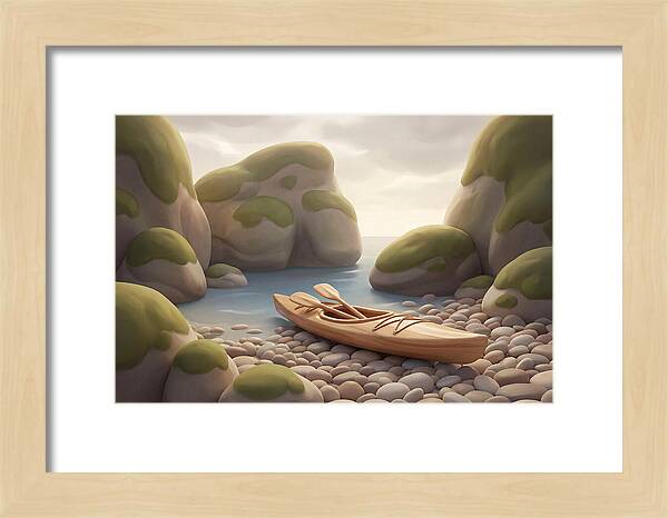 Sea Kayak On Pebble Beach