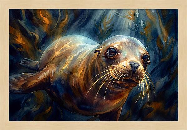 Sea Lion Underwater