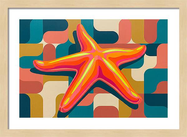 Sea Star In Vibrant Colors
