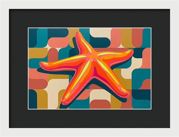 Sea Star In Vibrant Colors