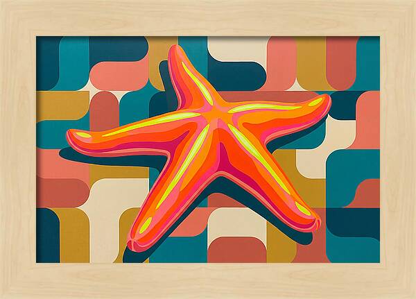 Sea Star In Vibrant Colors