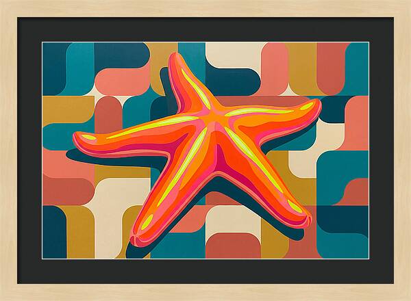 Sea Star In Vibrant Colors