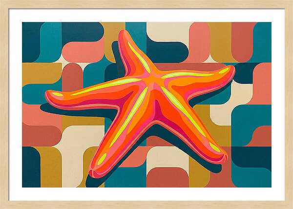 Sea Star In Vibrant Colors