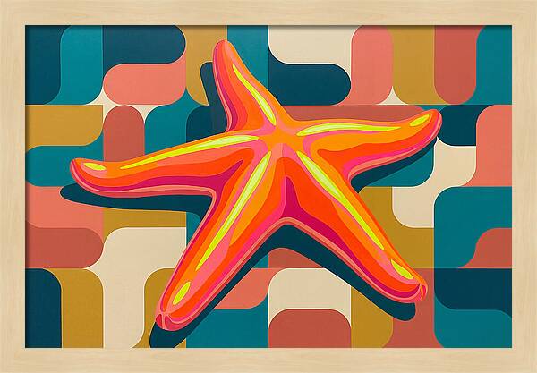 Sea Star In Vibrant Colors