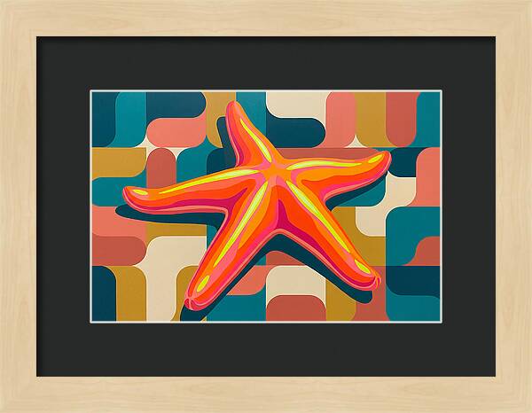 Sea Star In Vibrant Colors