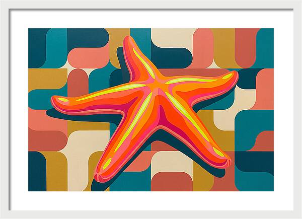 Sea Star In Vibrant Colors