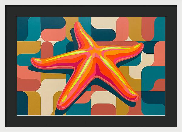 Sea Star In Vibrant Colors
