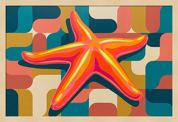 Sea Star In Vibrant Colors