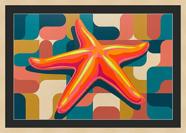 Sea Star In Vibrant Colors
