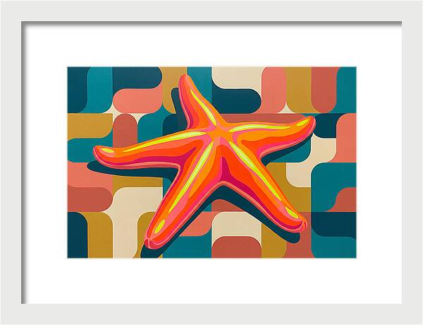Sea Star In Vibrant Colors