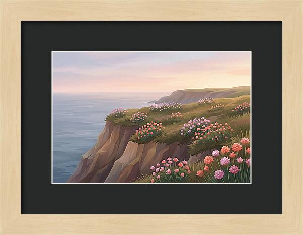 Sea Thrift Blossoms By The Coast