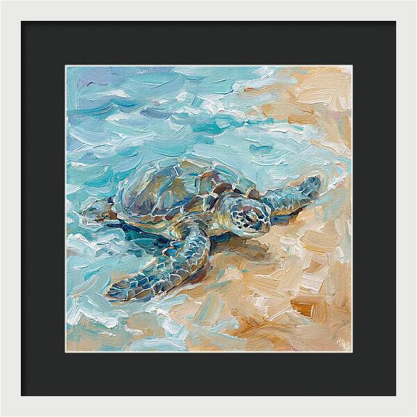 Sea Turtle By The Shore