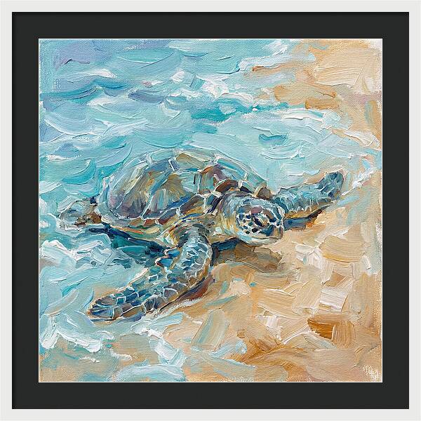 Sea Turtle By The Shore