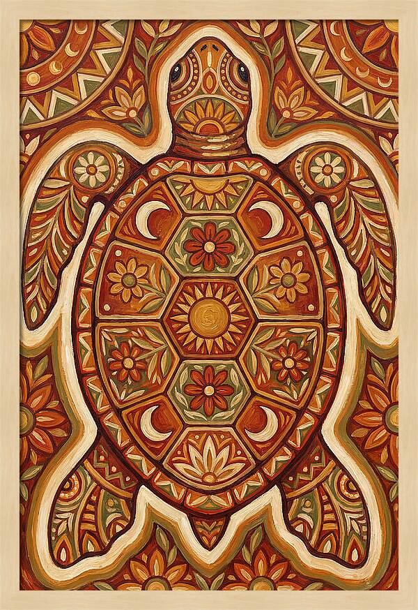 Sea Turtle Folk Art