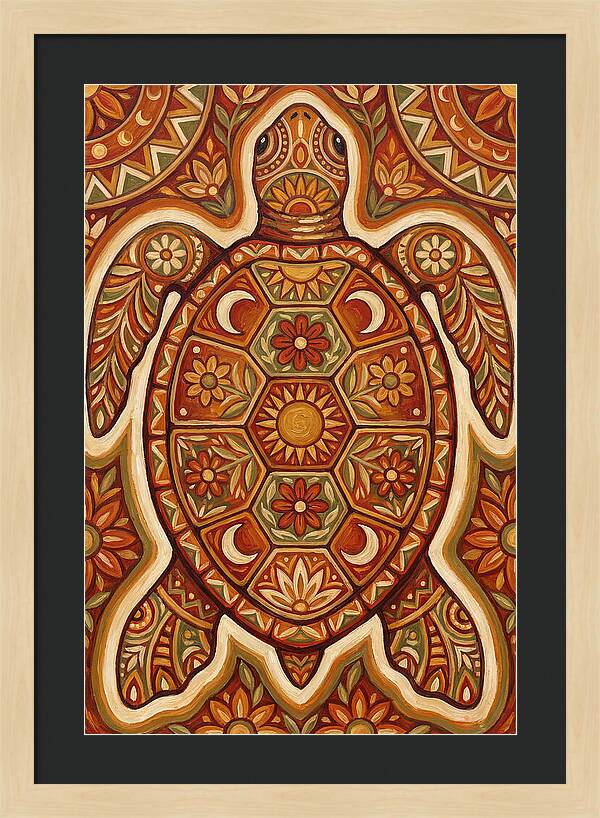 Sea Turtle Folk Art