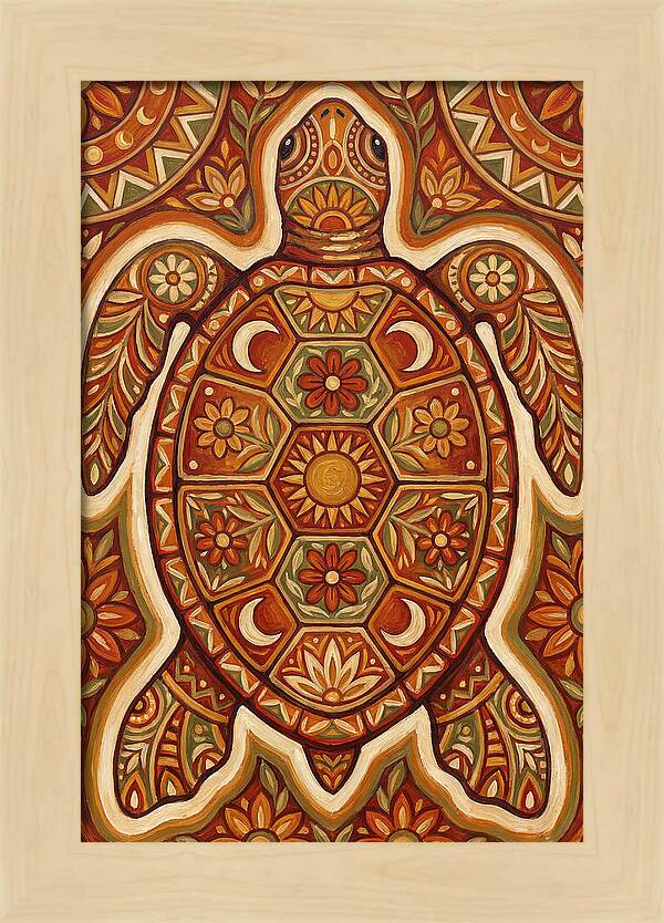 Sea Turtle Folk Art