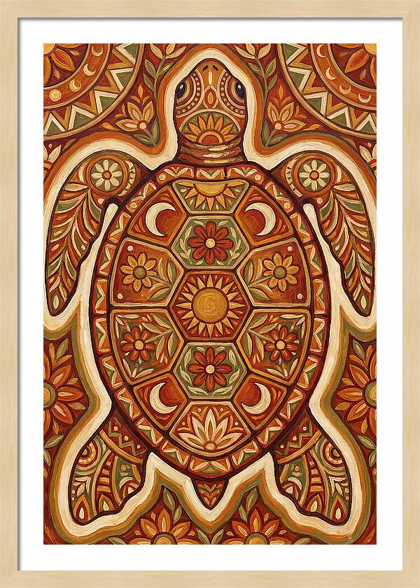 Sea Turtle Folk Art