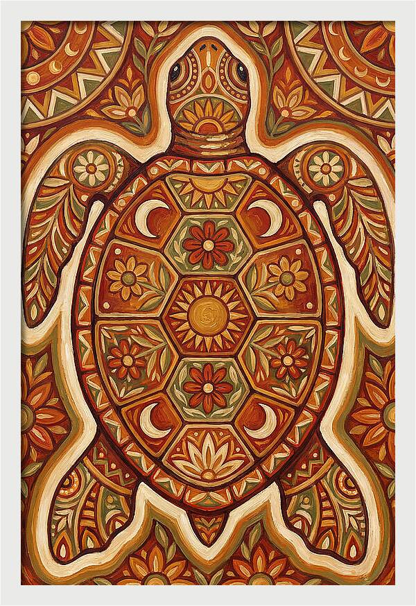 Sea Turtle Folk Art