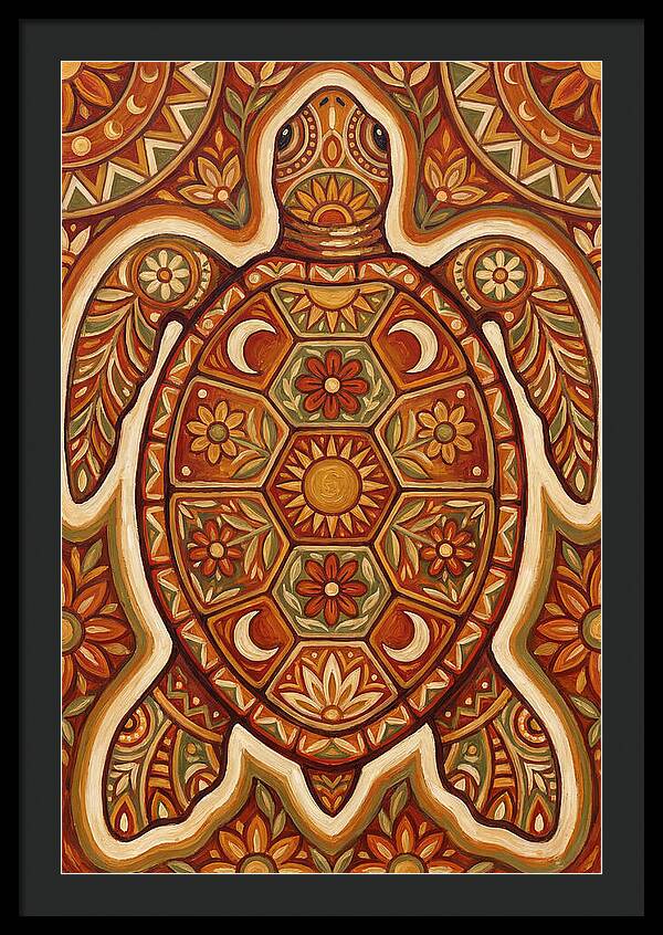 Sea Turtle Folk Art