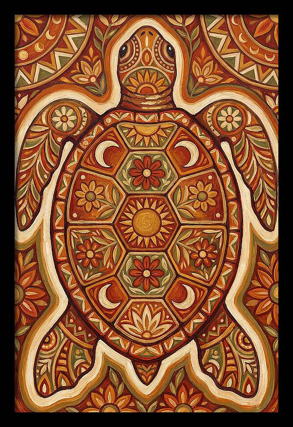 Sea Turtle Folk Art