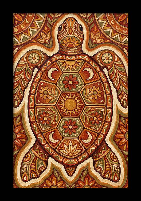 Sea Turtle Folk Art
