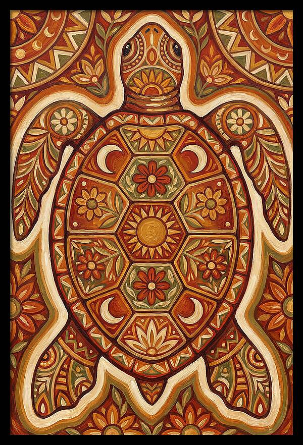 Sea Turtle Folk Art