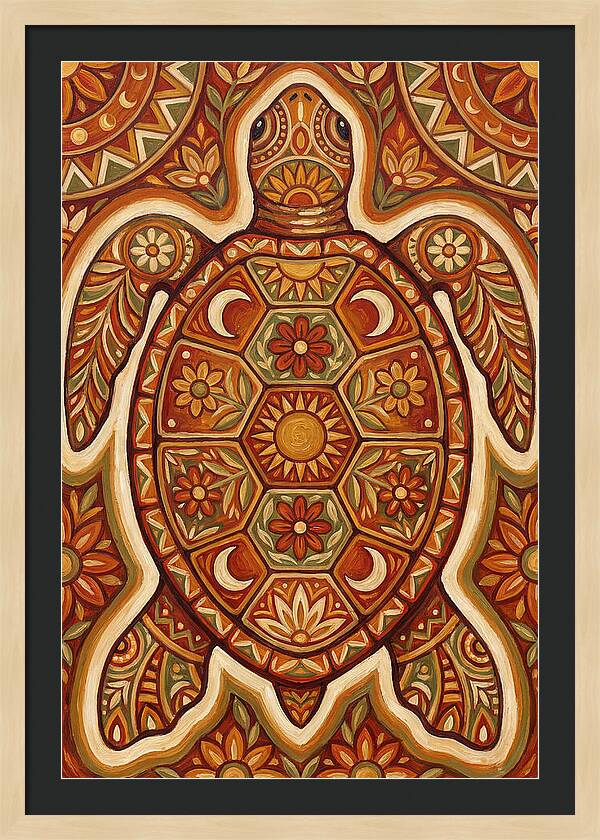 Sea Turtle Folk Art