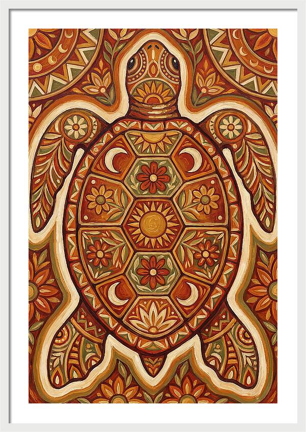 Sea Turtle Folk Art