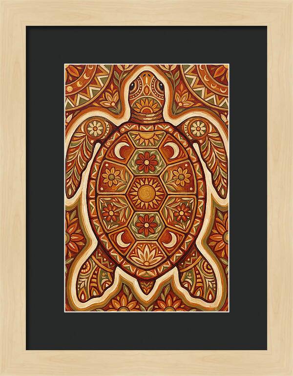 Sea Turtle Folk Art