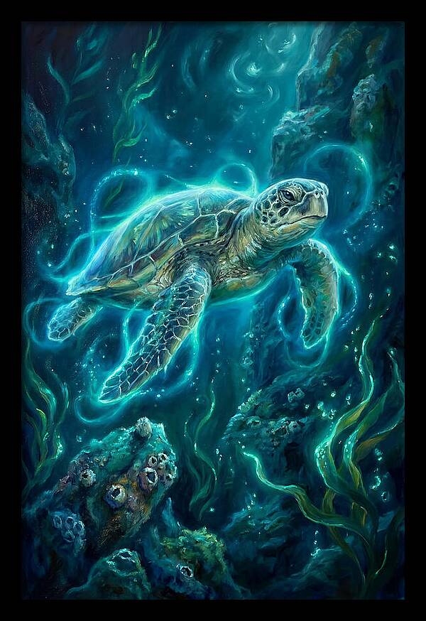 Sea Turtle Underwater