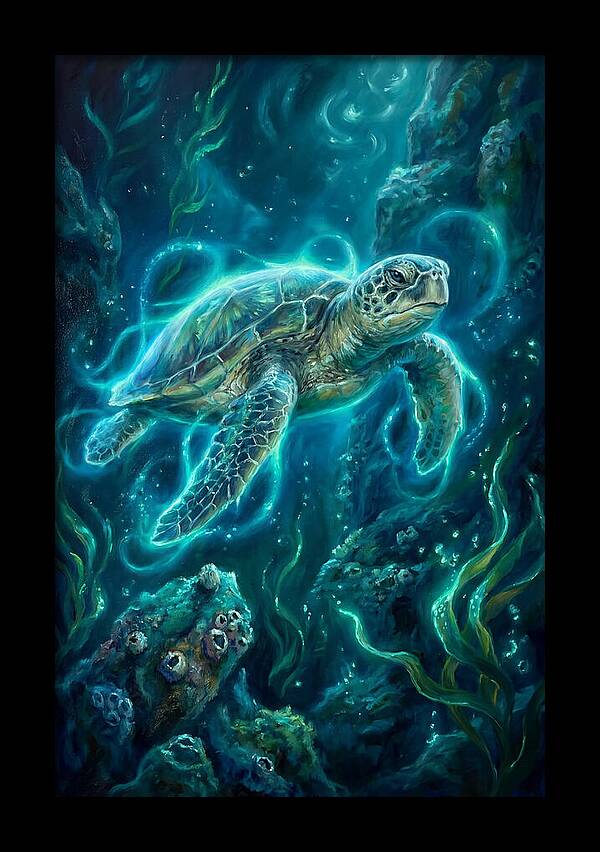 Sea Turtle Underwater