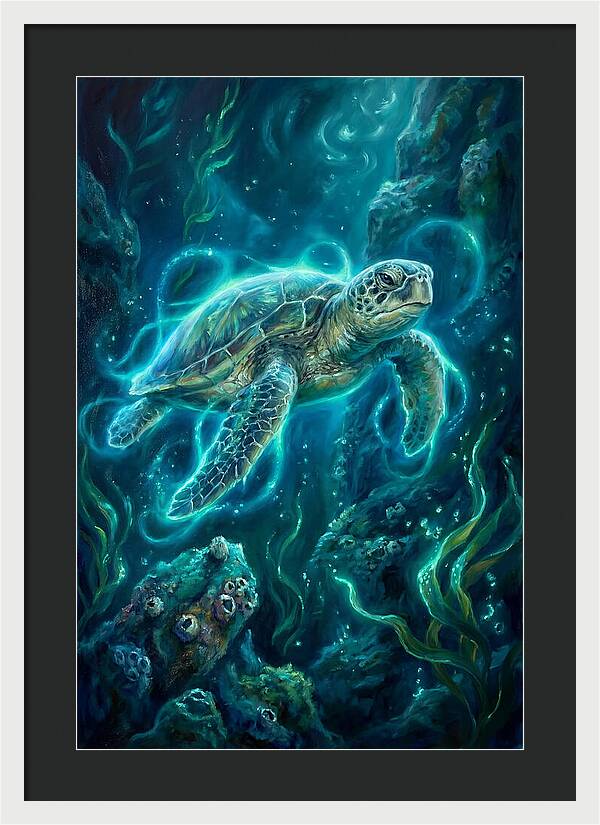 Sea Turtle Underwater