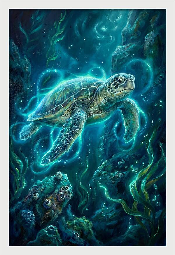 Sea Turtle Underwater