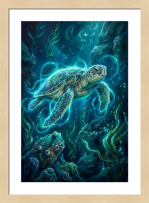 Sea Turtle Underwater