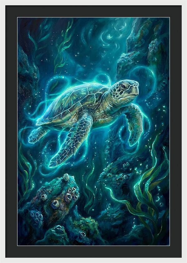 Sea Turtle Underwater