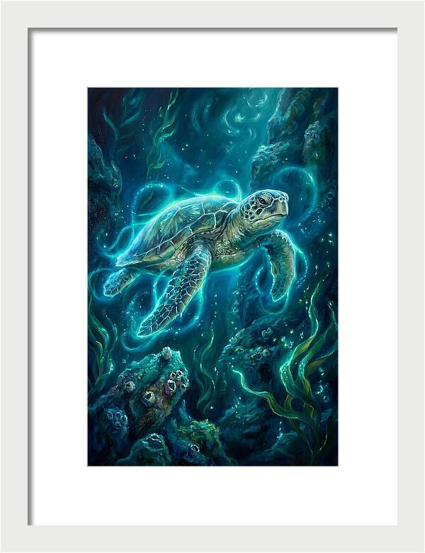 Sea Turtle Underwater