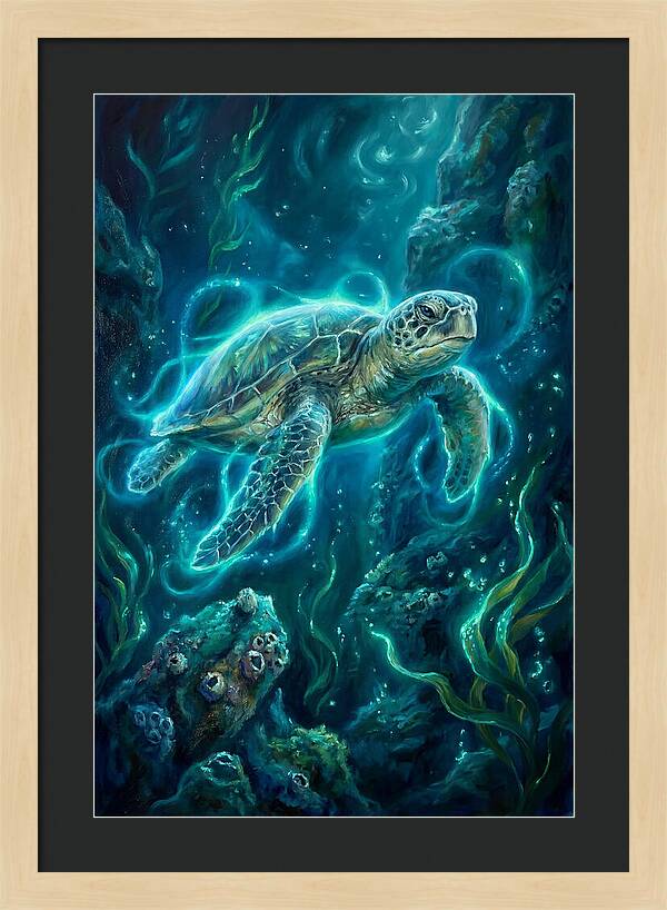 Sea Turtle Underwater