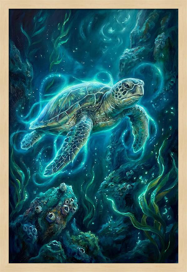 Sea Turtle Underwater