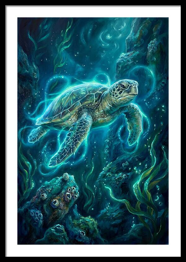 Sea Turtle Underwater