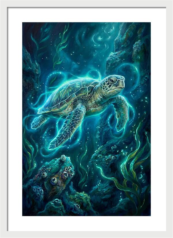Sea Turtle Underwater