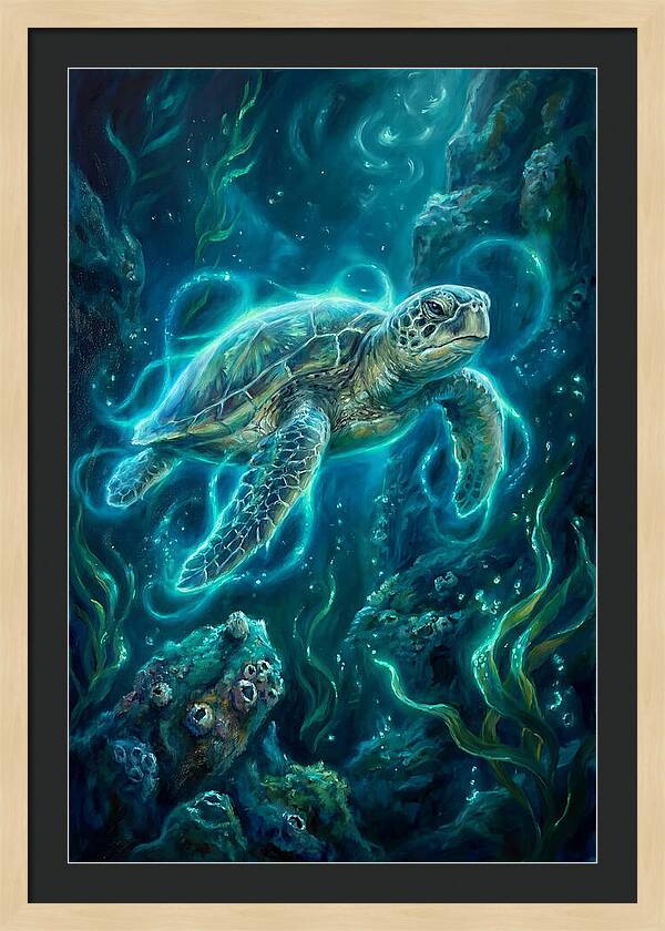 Sea Turtle Underwater