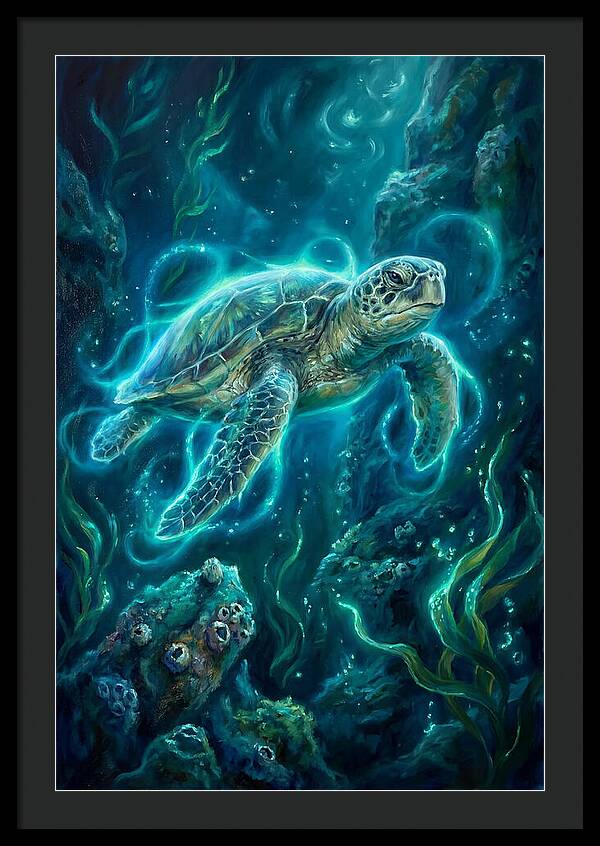 Sea Turtle Underwater