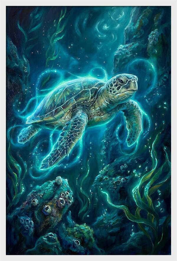 Sea Turtle Underwater